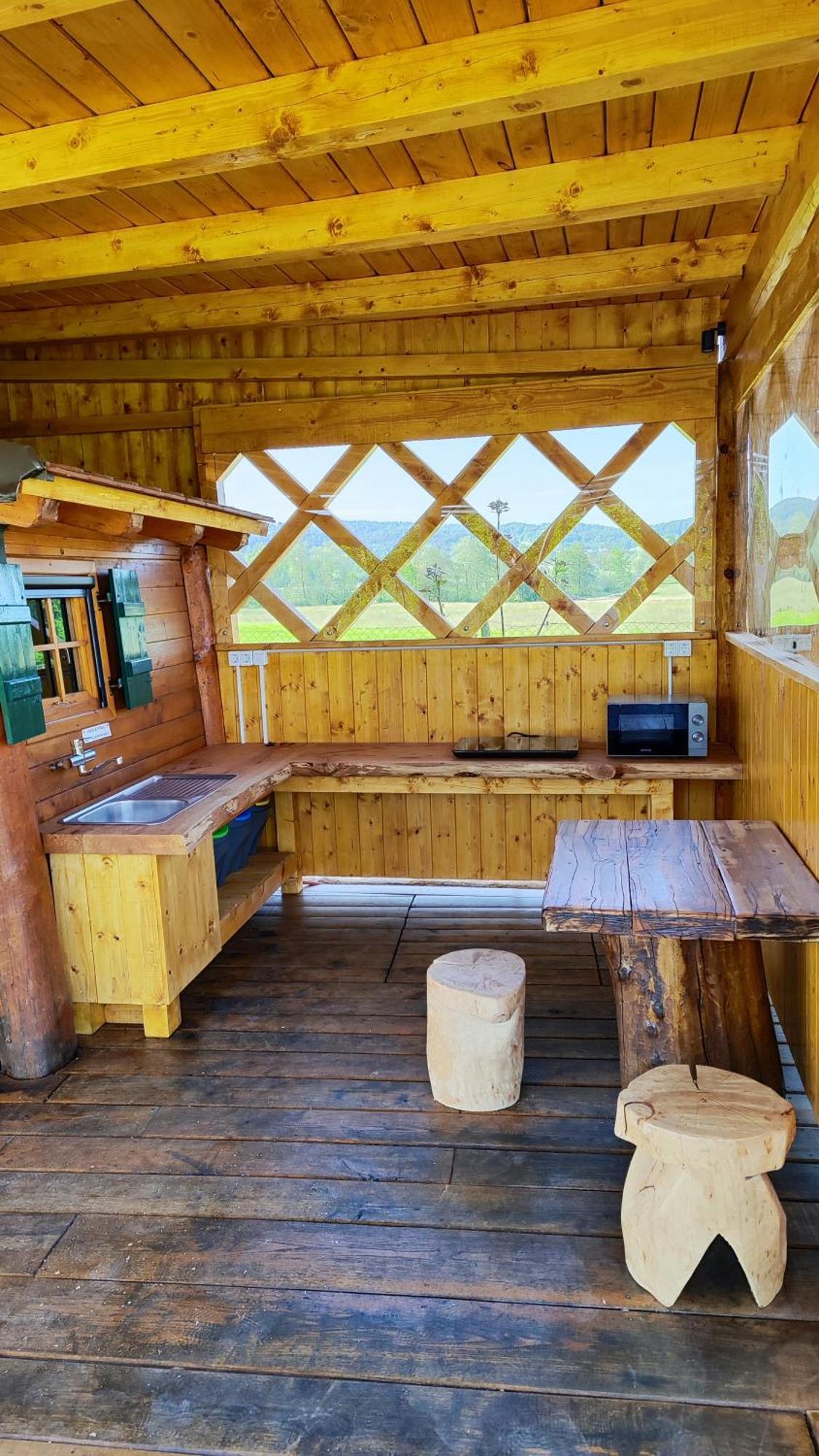 Unique Wooden Holiday House In Nature Lukovica pri Domžalah Exterior foto