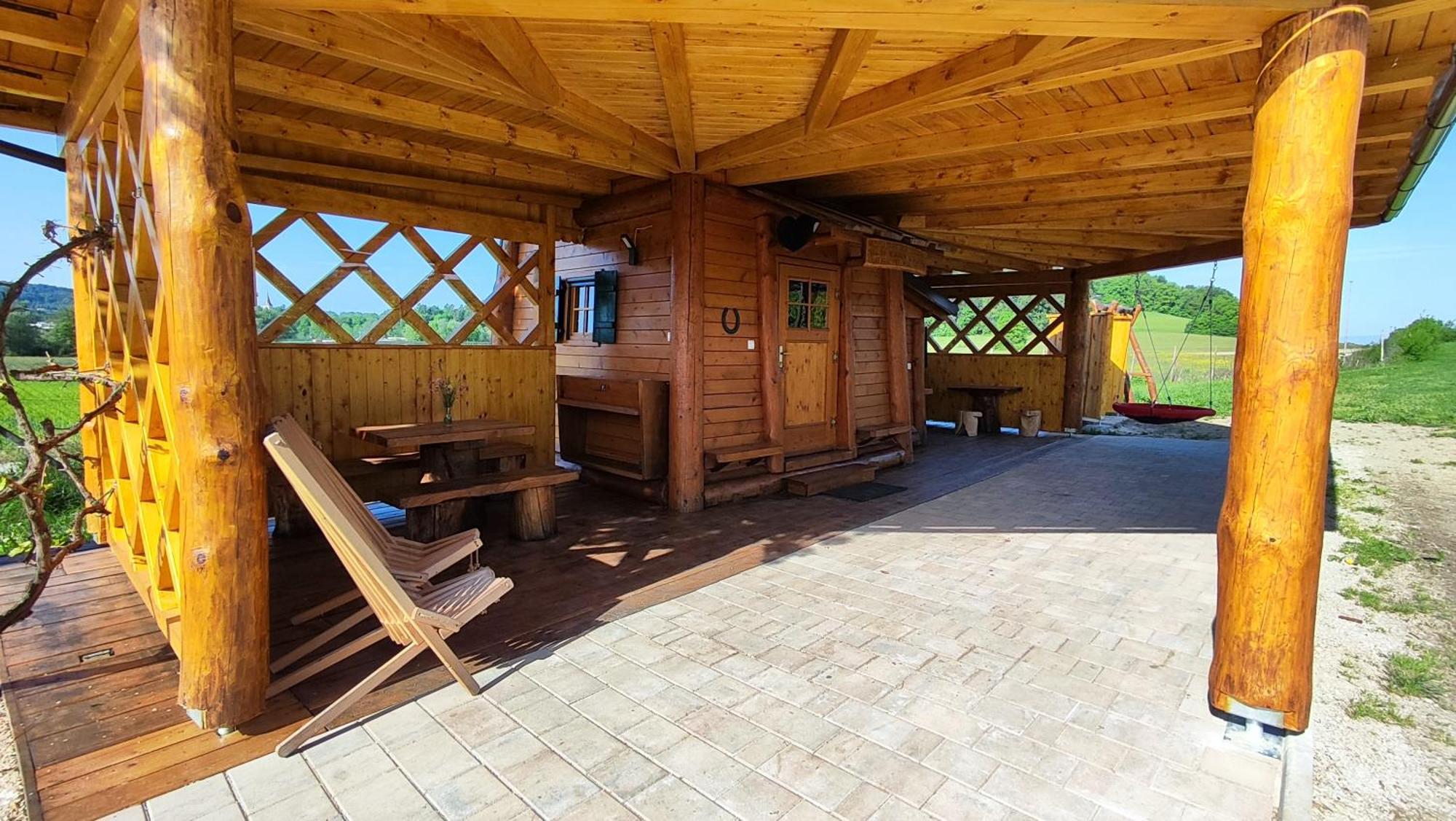 Unique Wooden Holiday House In Nature Lukovica pri Domžalah Exterior foto