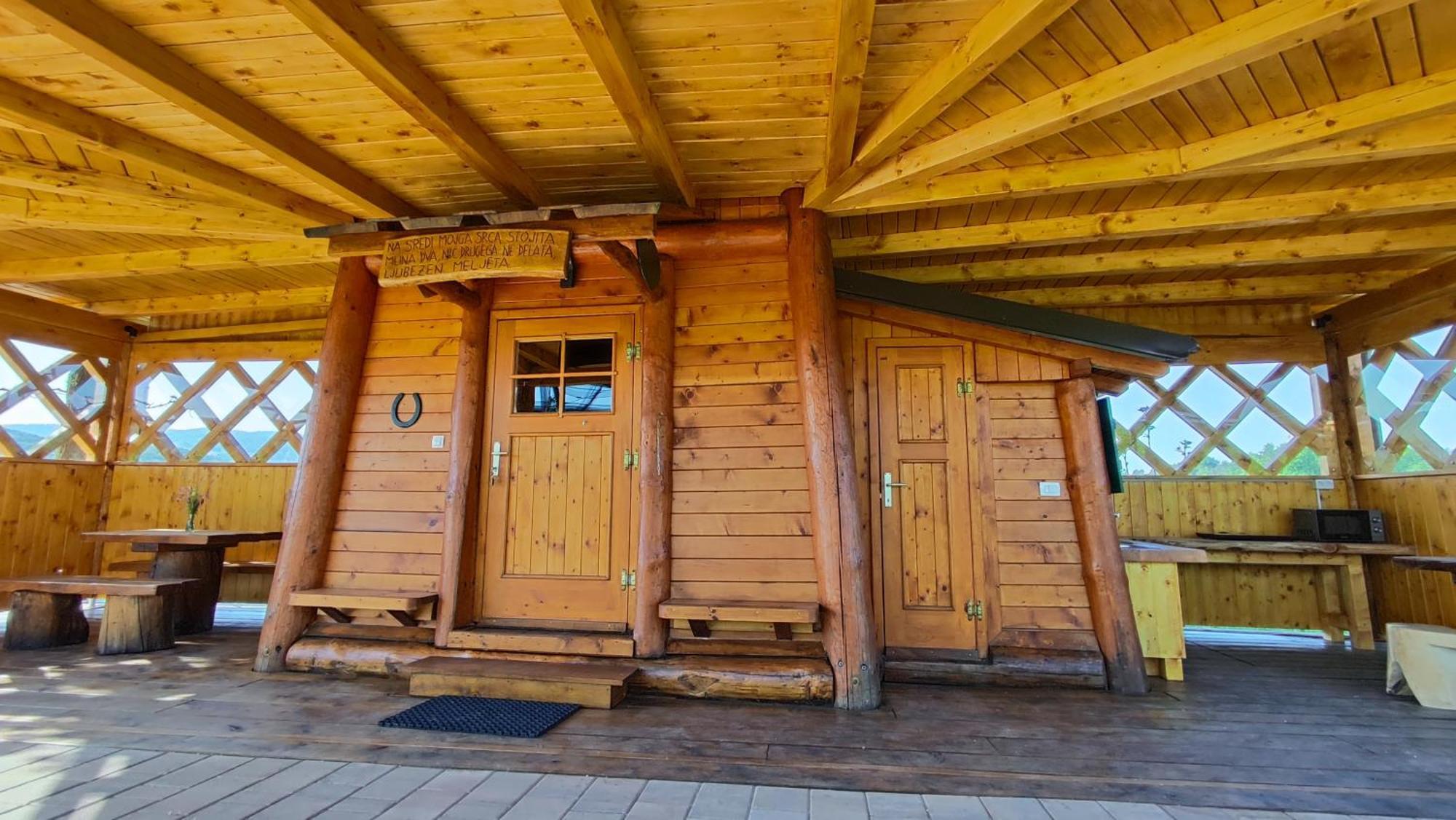 Unique Wooden Holiday House In Nature Lukovica pri Domžalah Exterior foto